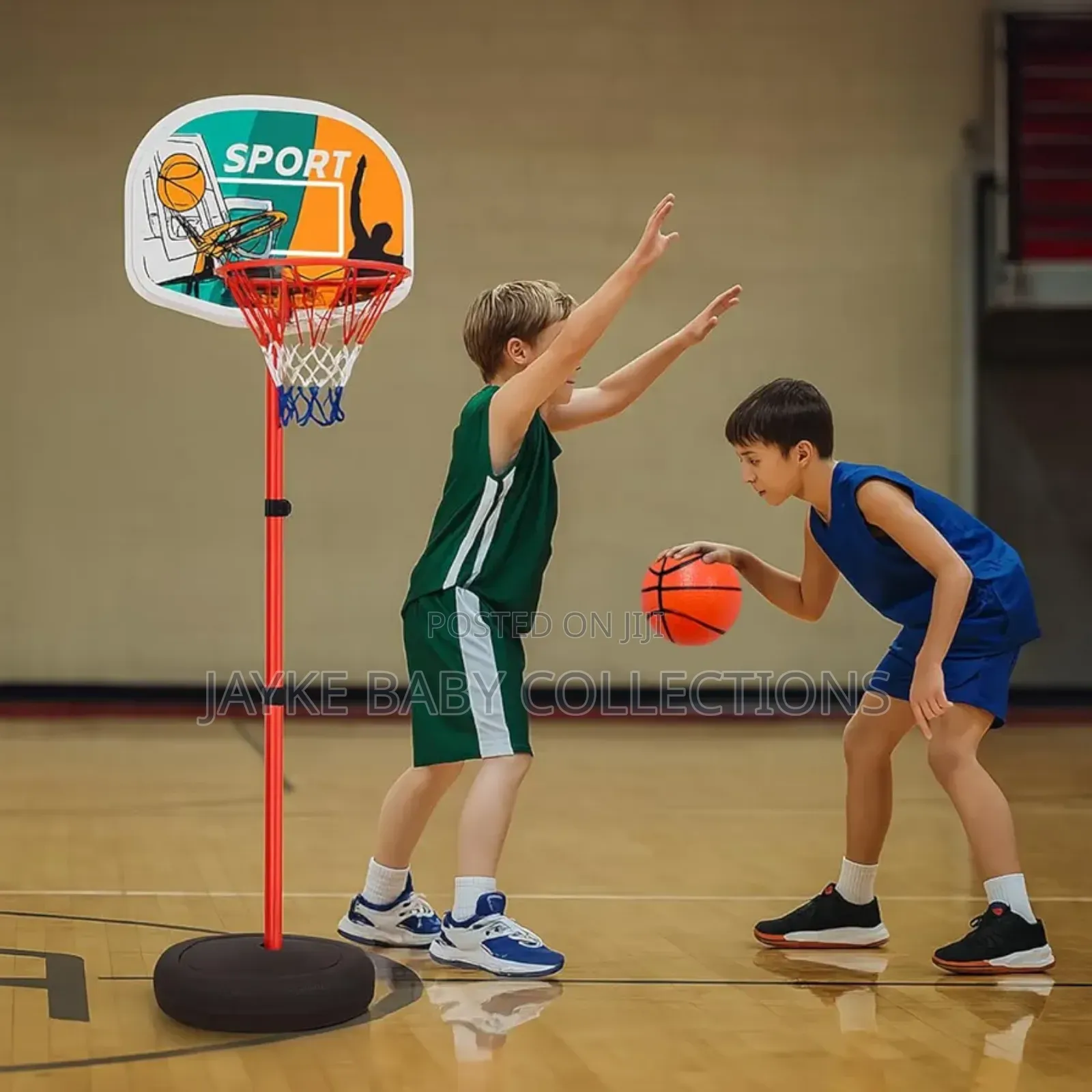 Adjustable Portable Basketball Hoop for Kids