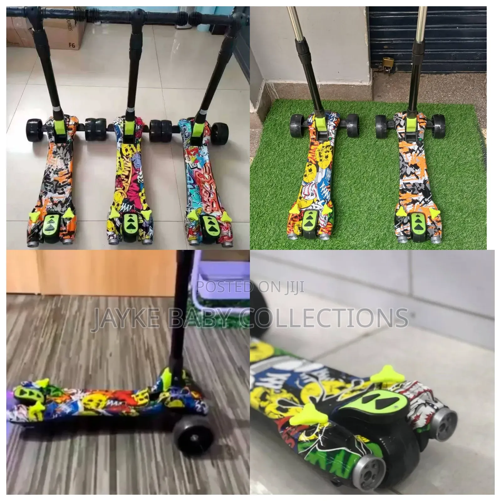 Kids Scooter With Lights, Music Smoke Effects