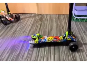 Kids Scooter With Lights, Music Smoke Effects