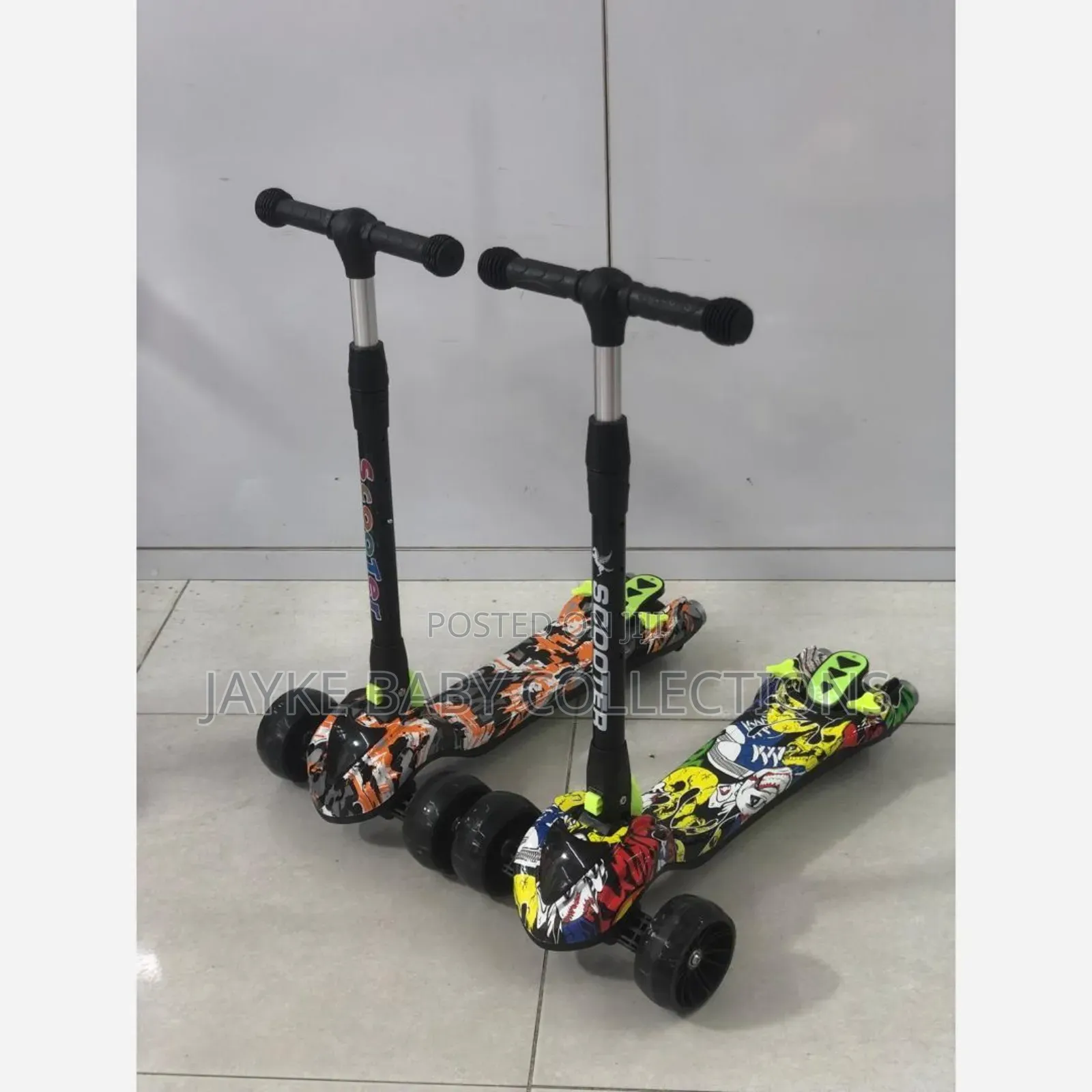 Kids Scooter With Lights, Music Smoke Effects