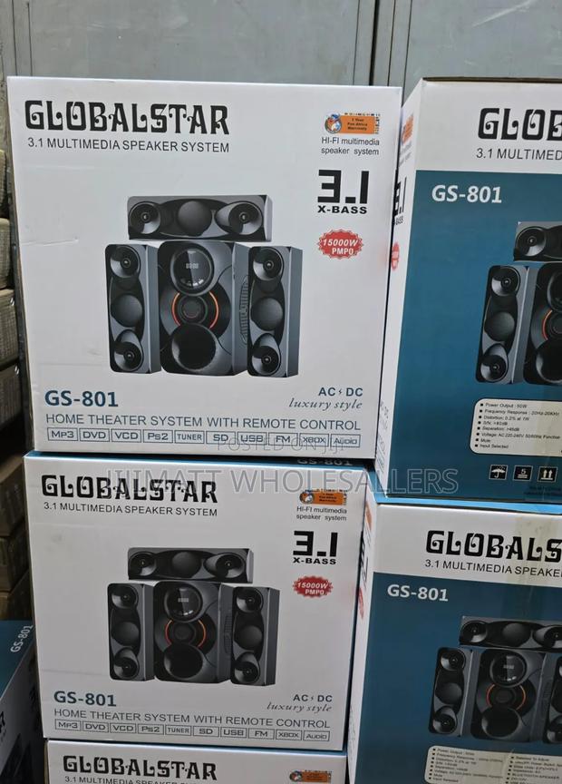 3.1ch Globalstar Home Theater System With Remote Control Woofer Syster
