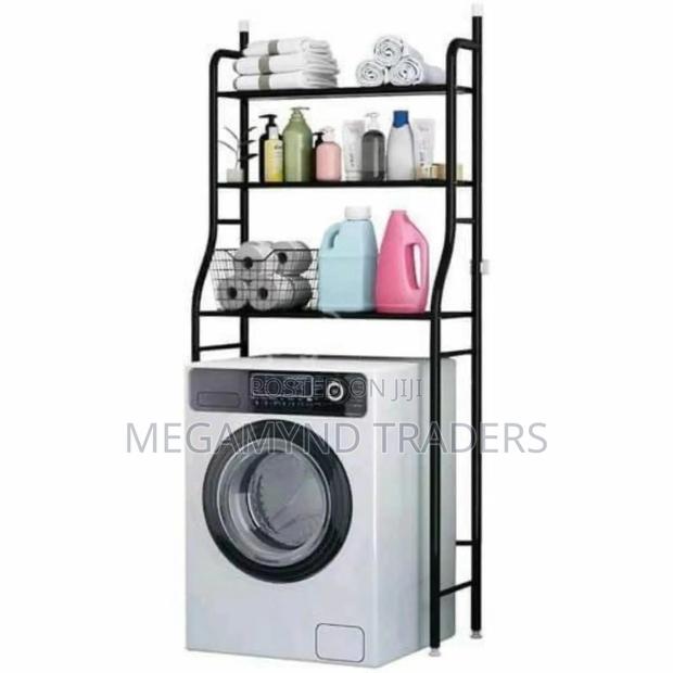 Over the Washing Machine Stand/3 - Tire Laundry Storage Organizer - thumbnail 3
