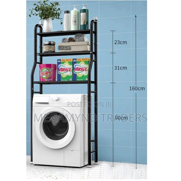 Over the Washing Machine Stand/3 - Tire Laundry Storage Organizer - thumbnail 4