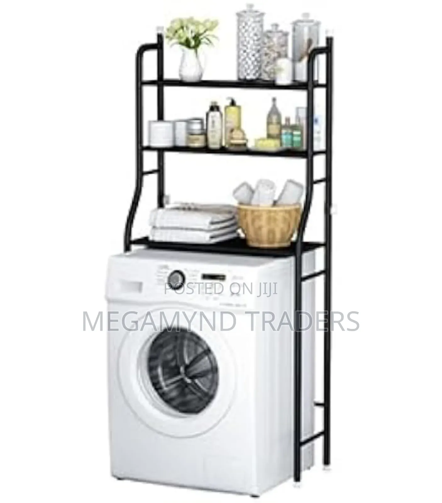 Over the Washing Machine Stand/3 - Tire Laundry Storage Organizer