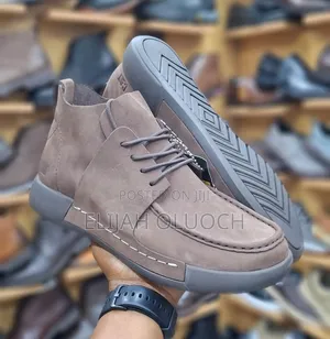 Dark Brown Caterpillar Leather Casual