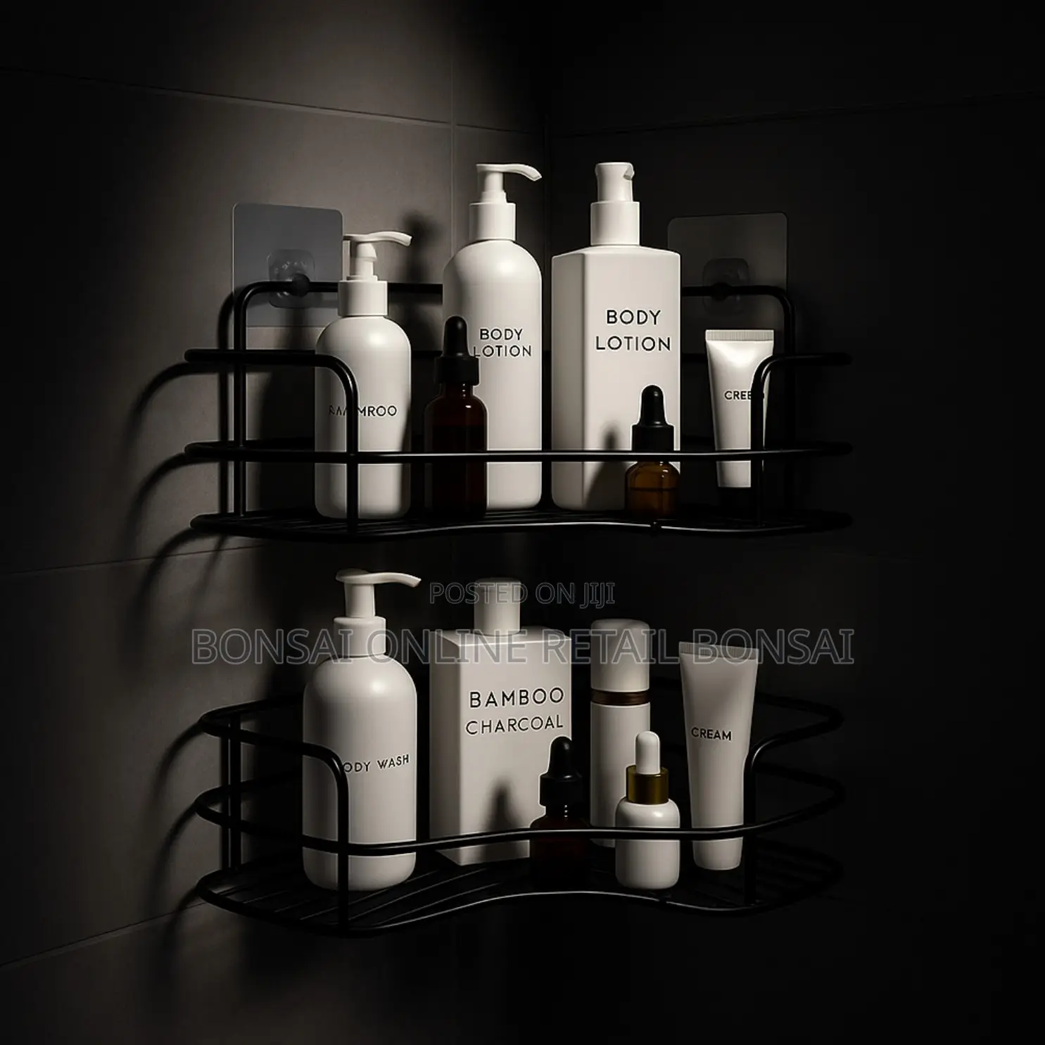Bathroom Corner Storage Rack – Non-Drill Triangle Shelf Organizer