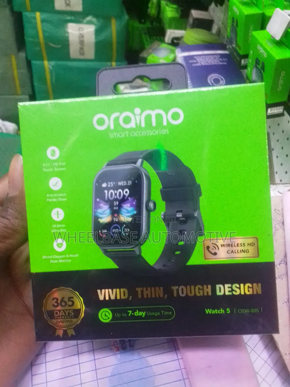 Original Oraimo Watch 5 With Wireless Hd Calling Brand New