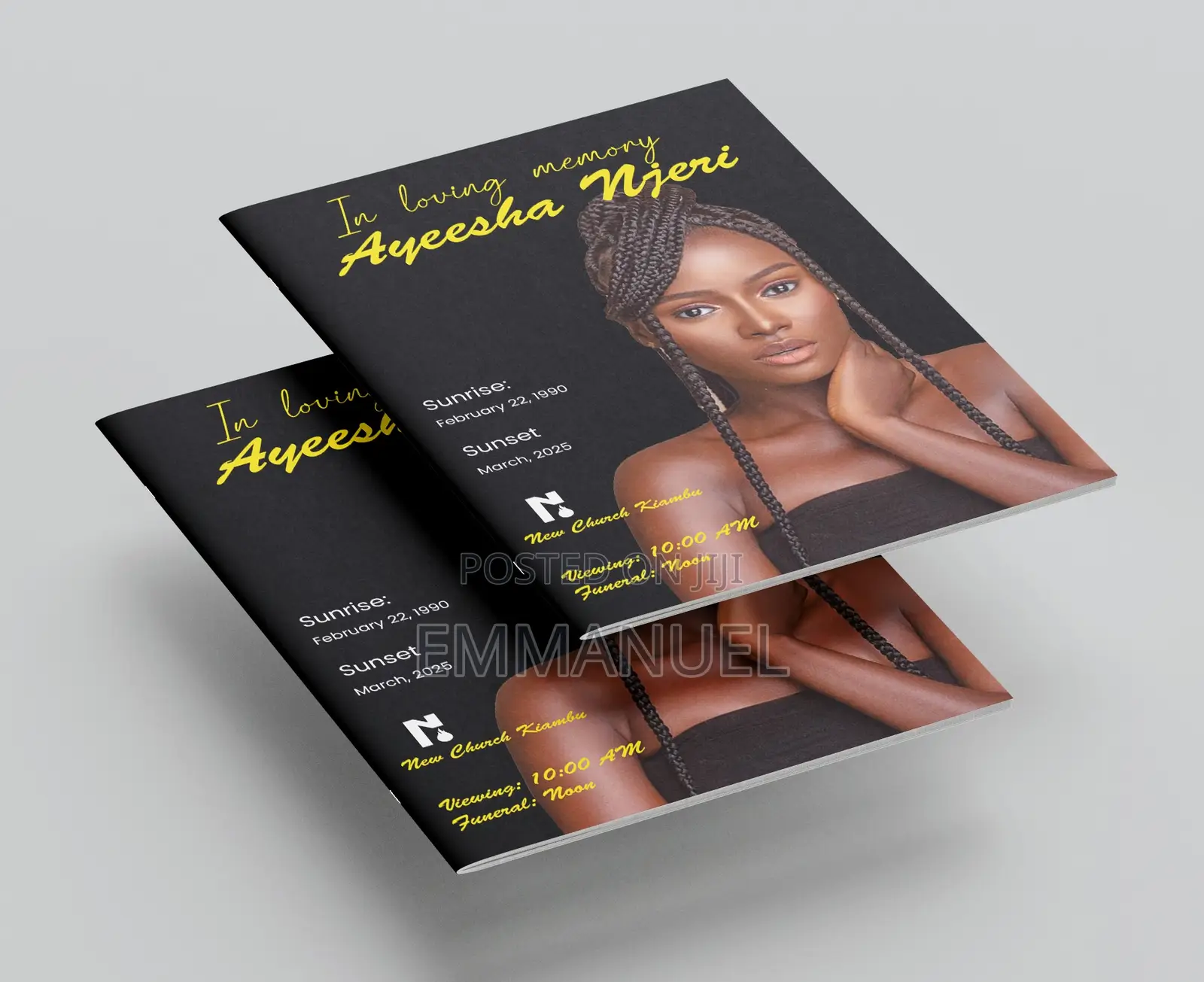 Burial Programs Design and Printing