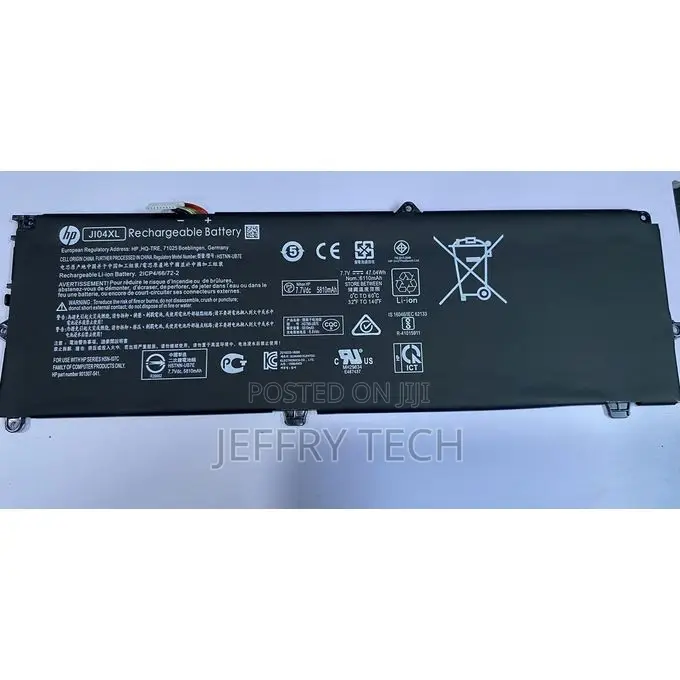Hp Elite X2 1012 G2 Series Ji04xl J104xl Ji04 J1o4 Jio4 Laptop Battery