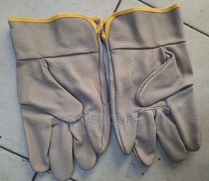 Leather Gloves.Quality Safety Pair - thumbnail 2