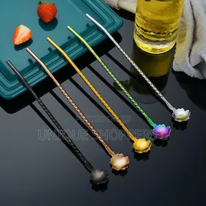 Boyuan Stainless Steel Long Straw Spoon