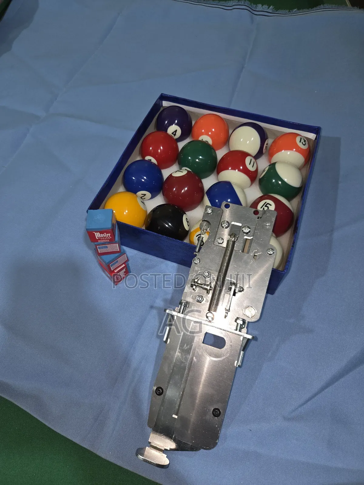 Accessories for Pool Tables, Balls Set, Machine 3 Chalks Pool Meter