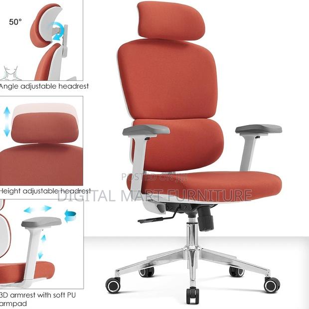Office Chair: Orange Smart Simple Office Chair - thumbnail 4