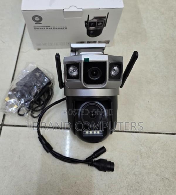 Wifi Outdoor V380 Dual Lens Ac Powered CCTV PTZ Camera