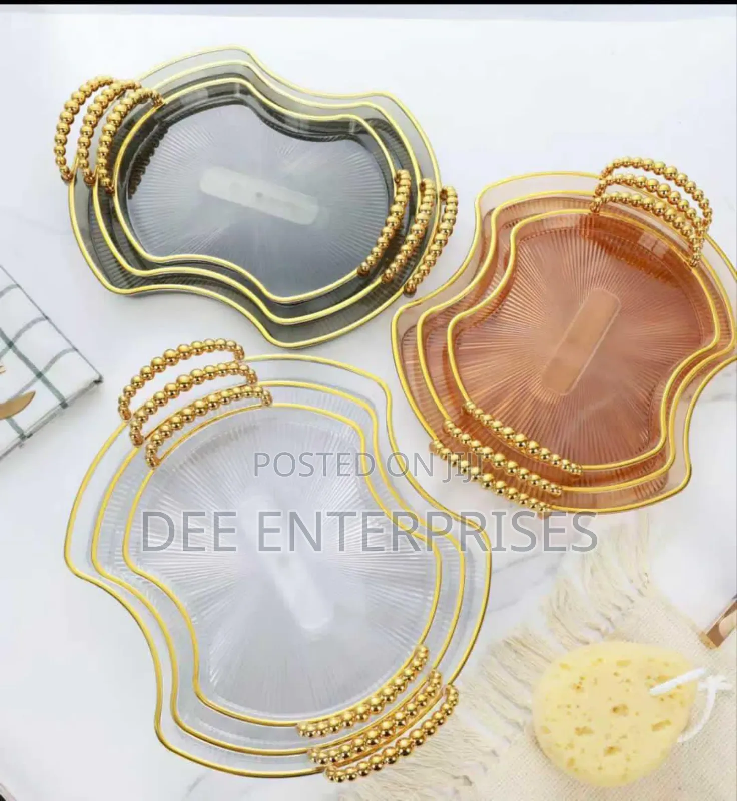 3 in 1 Acrylic Tray Set