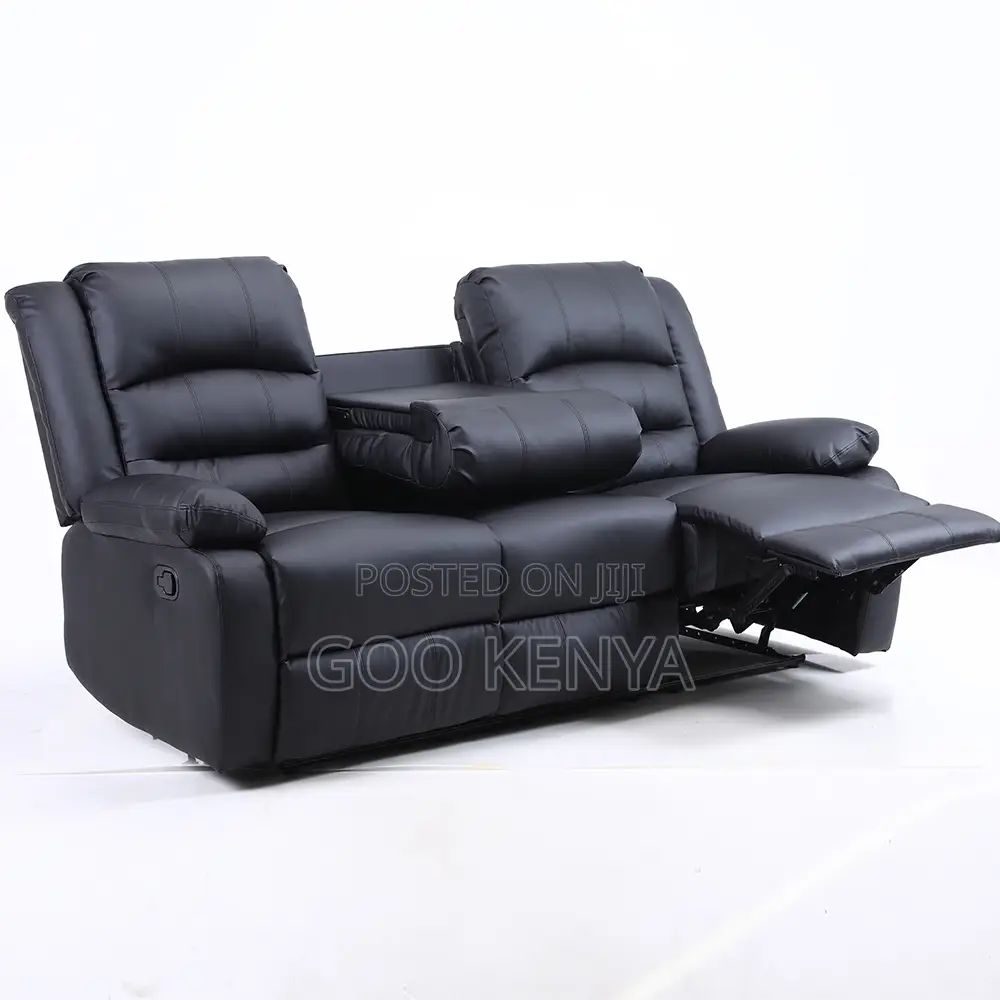 Home Sofa; Modern Leather Reclining Sectional Sofa for Living Room
