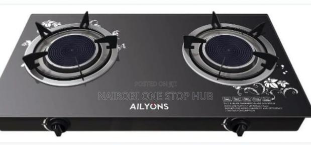 Ailyons 2 Burner Glass Top Gas Cooker