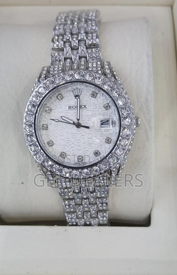 Iced Crystal Rolex Watch,