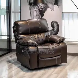 Home Sofa; 1-Seater Leather Reclining Sofa Chair