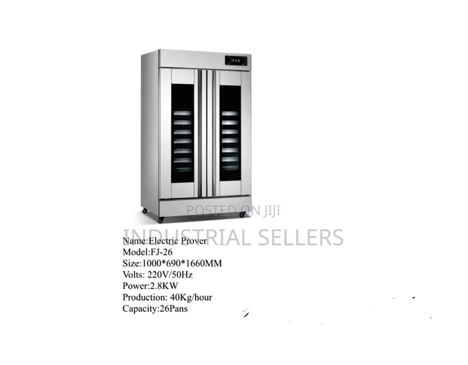 Double Door 26pans Electric Prover