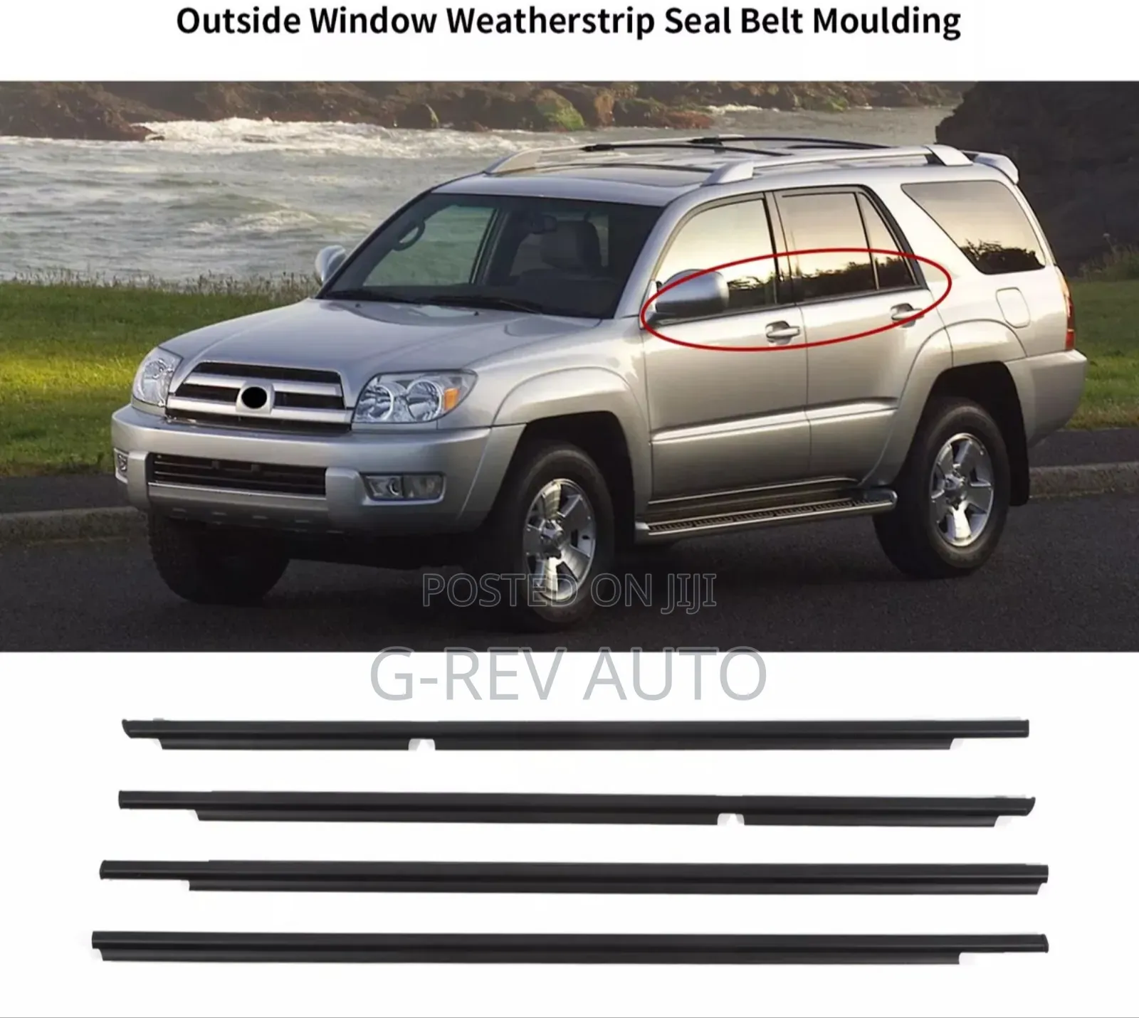 Hilux Surf 2003-2009 Weather Strips.