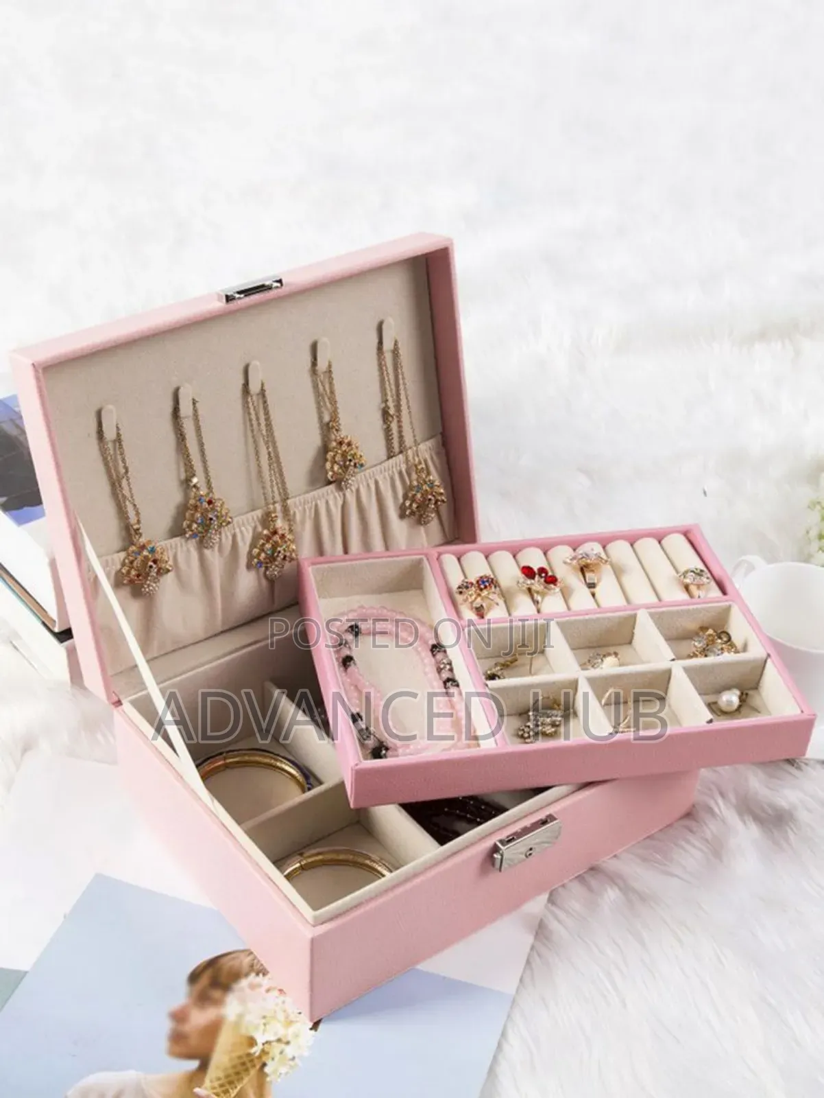 Exquisite Large Capacity Travel Jewelry Organizer