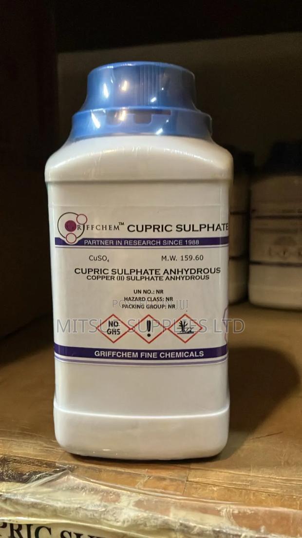 Cupric (Copper) Sulphate Anhydrous 500g For Lab And General Use