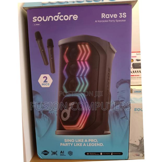 Anker Soundcore Rave 3s – 200w Party Speaker With Dual Wireless Mics