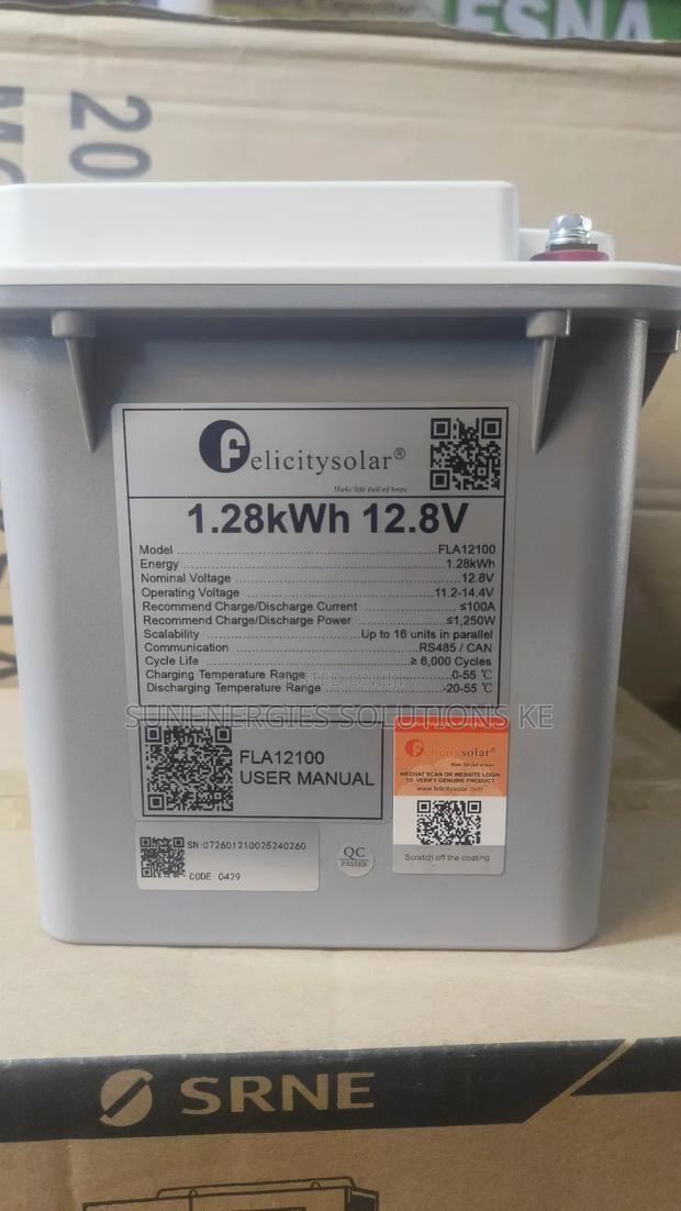 1.28kwh 12.8v Felicity Lithium Battery - thumbnail 2