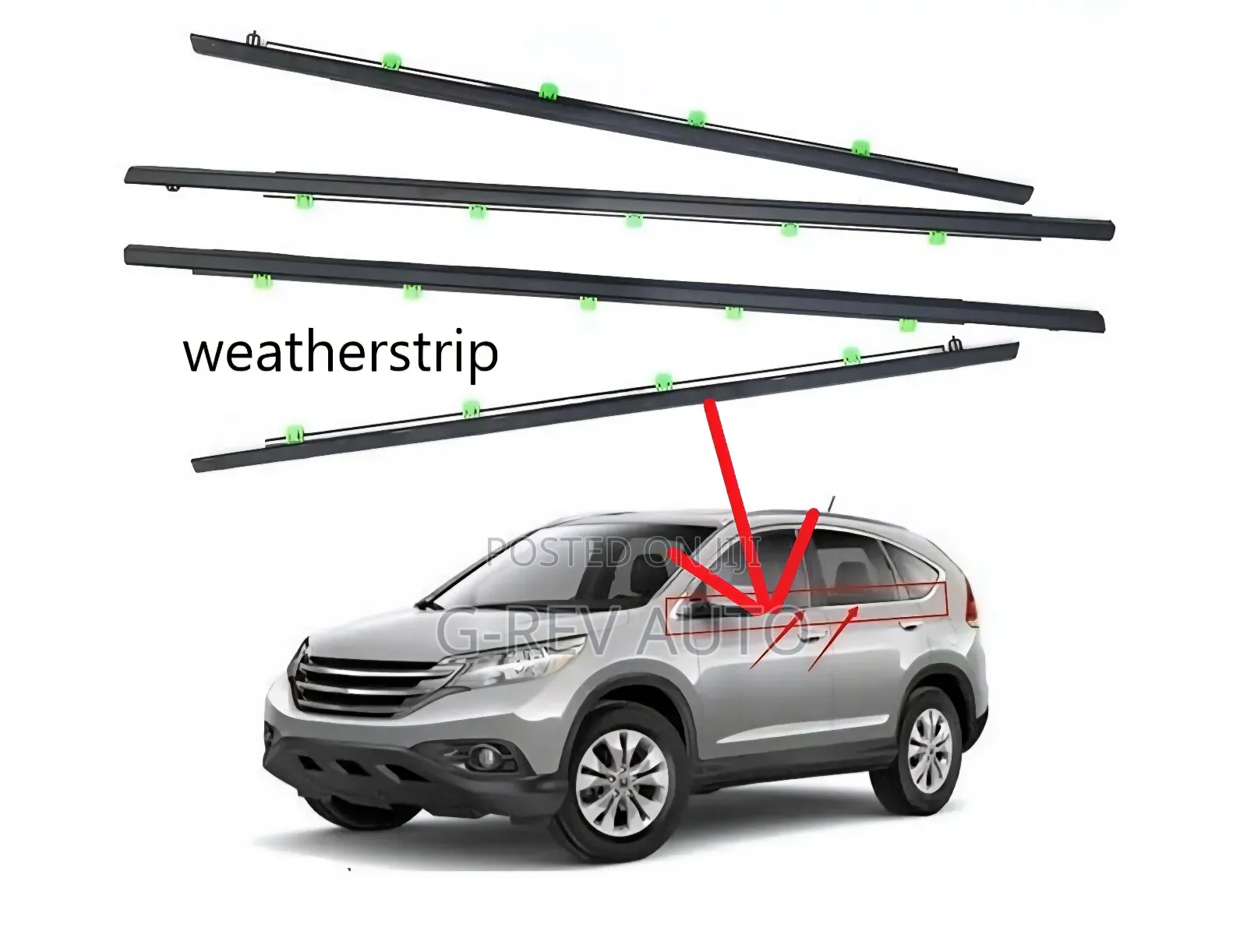 Honda CRV Rm1/Rd9 Weather Strips.