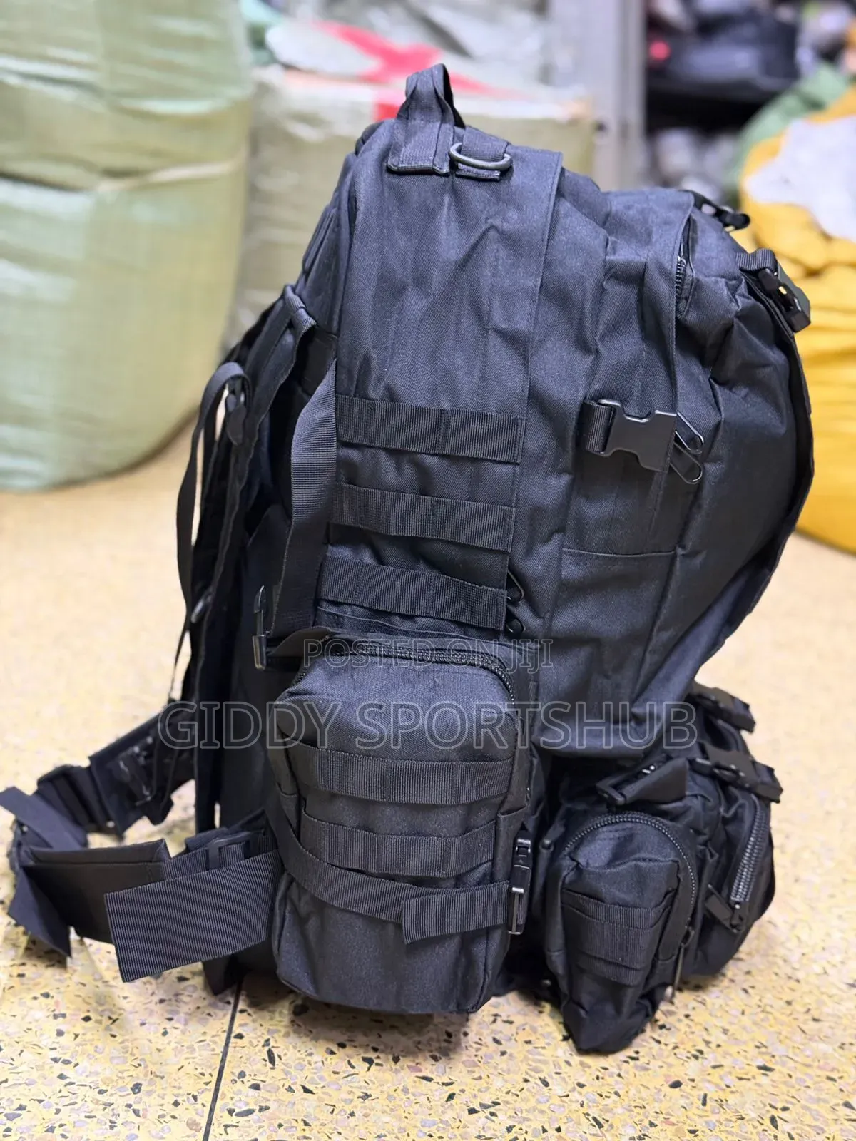Tactical, Camping and Hiking Backpacks Camouflage Black