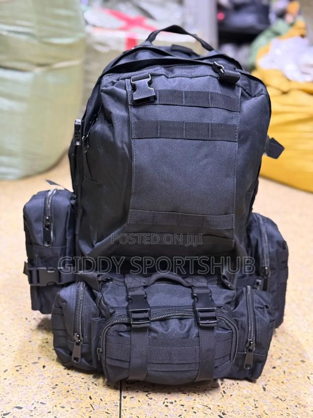 Tactical, Camping and Hiking Backpacks Camouflage Black - thumbnail 3