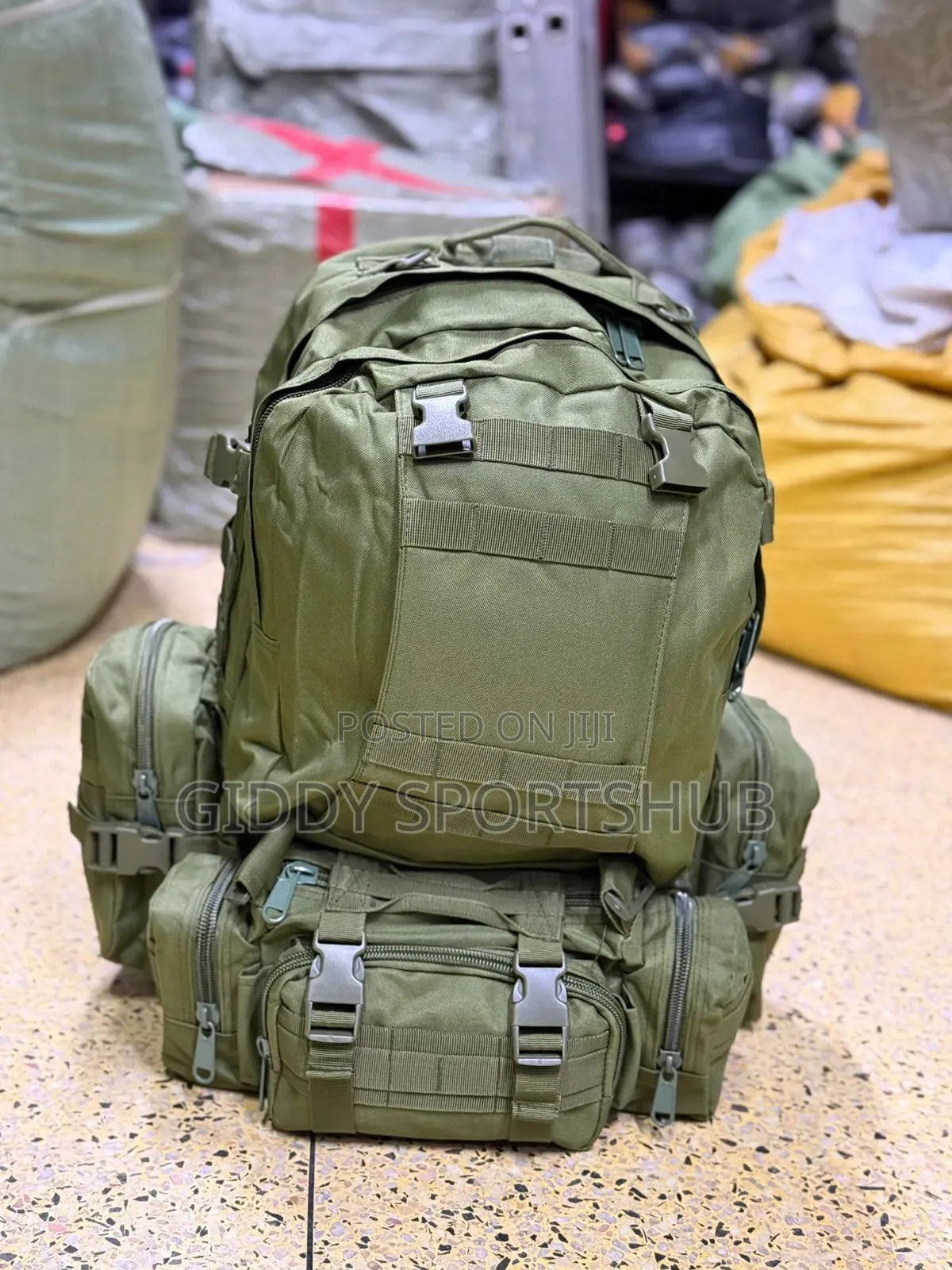 Tactical, Camping and Hiking Backpacks Camouflage Jangle Green