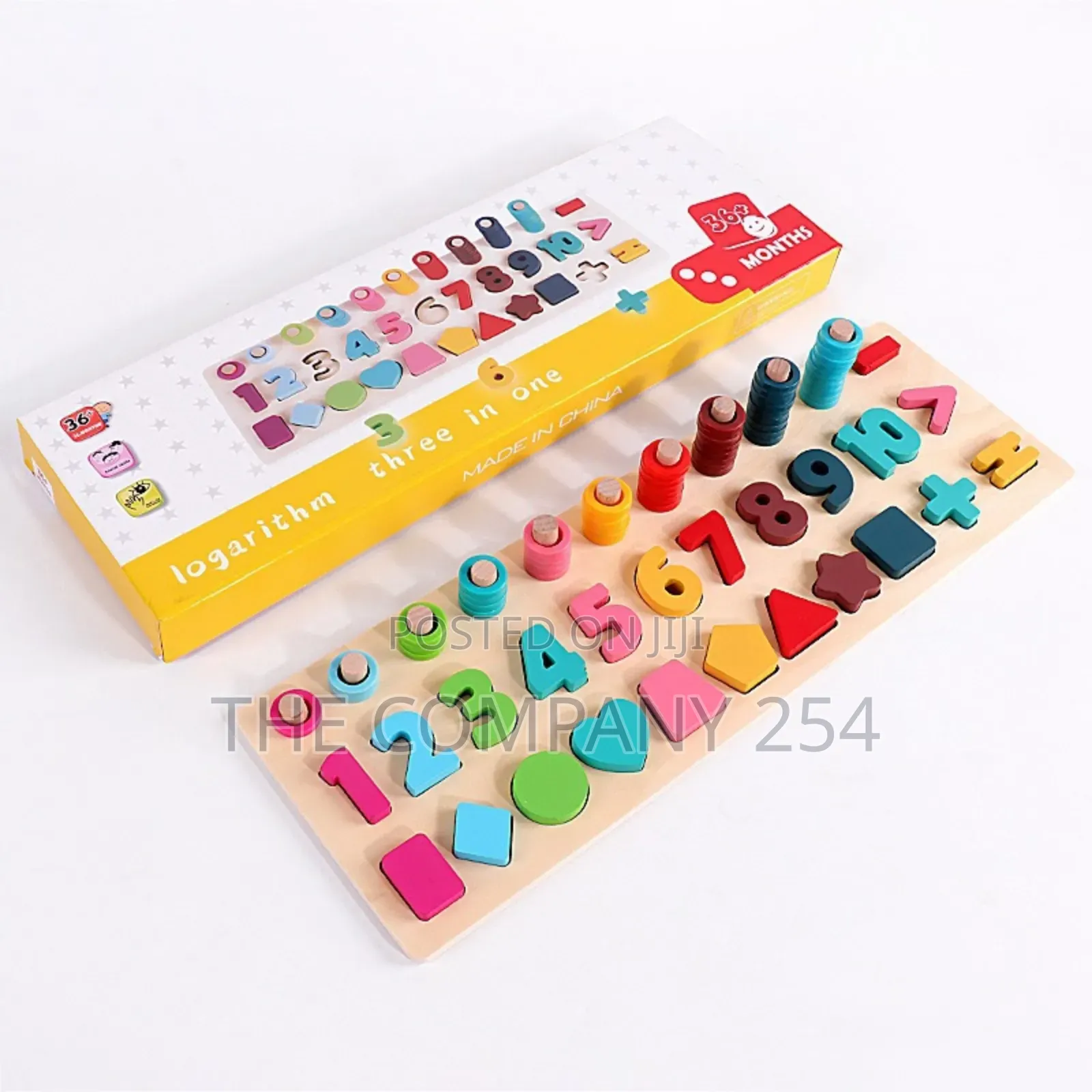 3 in 1 Montessori Logarithmic Board Kid Playing Board