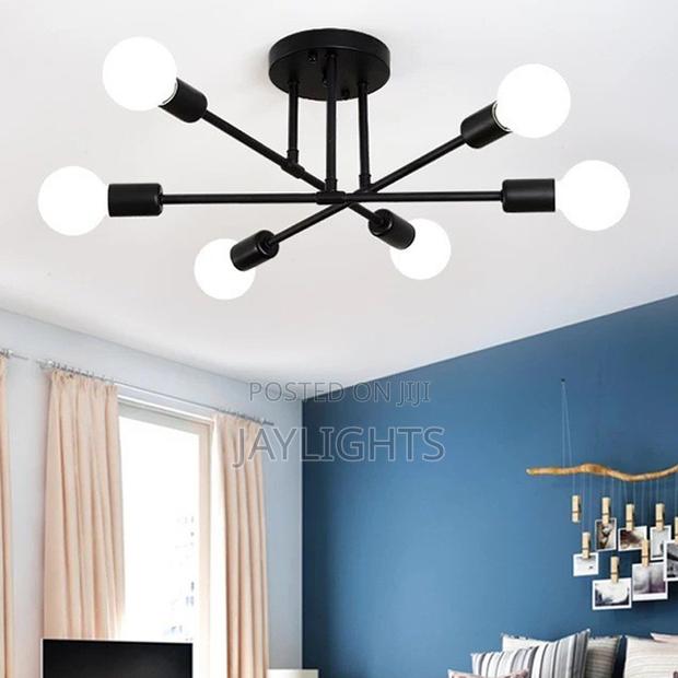 Multi-Head Living Room Bedroom E27 Ceiling Lamp
