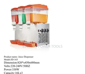 Juice Dispenser 3 Columns /3 Chambers Dispenser
