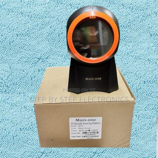 High Scanning Speed 1d/2d Round Table Mount Barcode Scanner