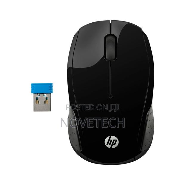 Hp 200 Black 2.4 GHZ Usb Wireless Mouse 1000 Dpi Optical Sensor.