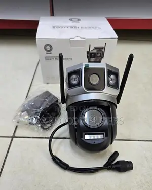 Dual Lens Wifi Wireless Dome PTZ Camera With Night Vision and Audio