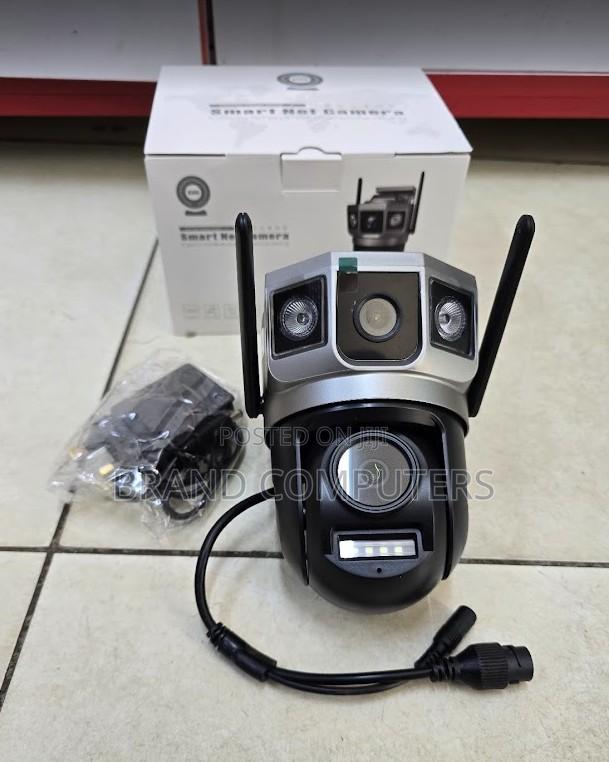 Dual Lens Wifi Wireless Dome PTZ Camera With Night Vision and Audio