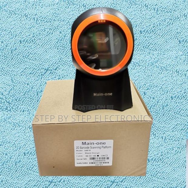 Fast Scanning 1d/2d Omnidirectional Round Table Mount Barcode Scanner