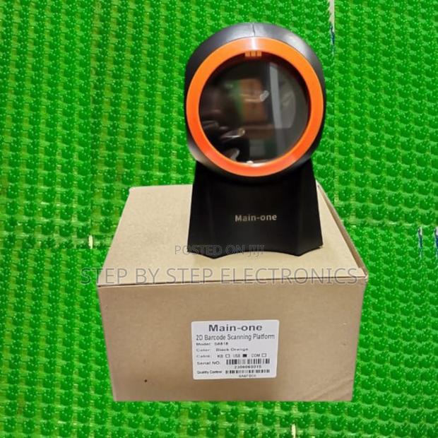 Pos 1d/2d Round Table Mount Barcode Scanner High Speed Reader - main view