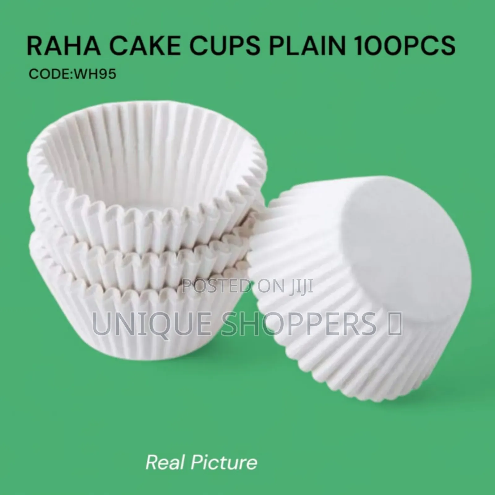 Raha Cake Cups – Plain (100pcs Pack)