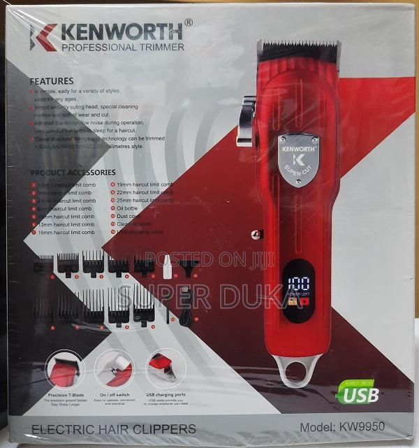 Usb Rechargeable Shaver.Power Display.Kenworth Clipper/Trimmer, Kw9950