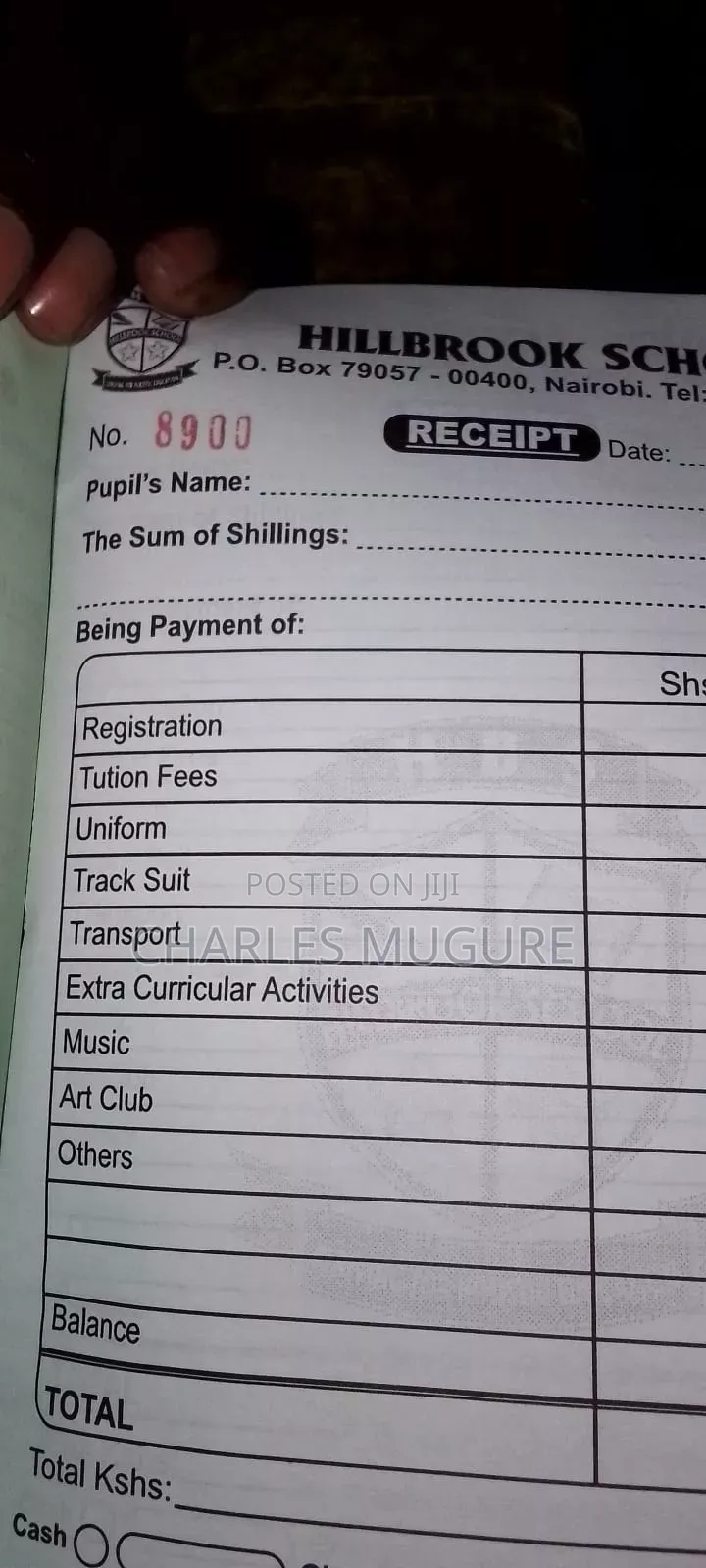 Receipts Books Printing