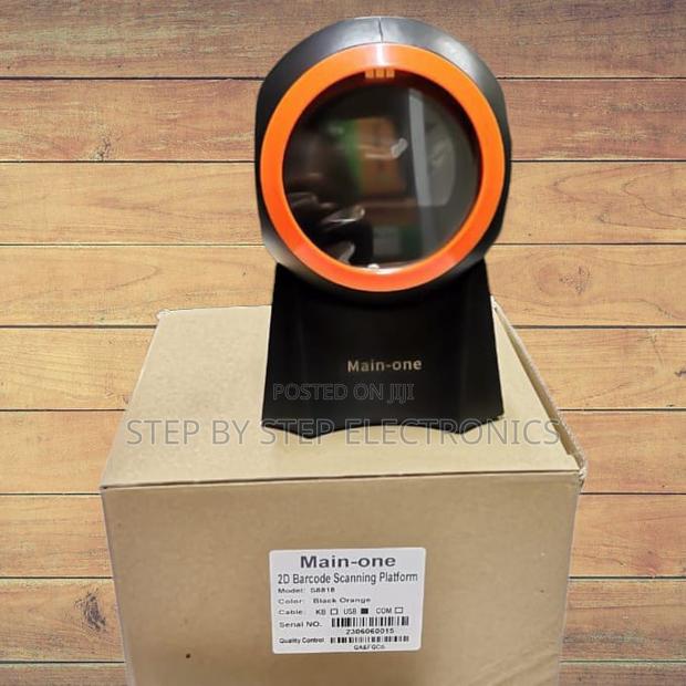 Plug and Scan Round Table Mount Barcode Reader 1d/2d Supported