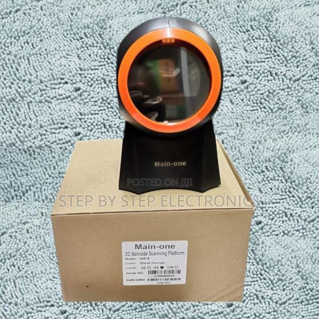 High Precision Scanning Round 1d 2d Table Mount Barcode Scanner