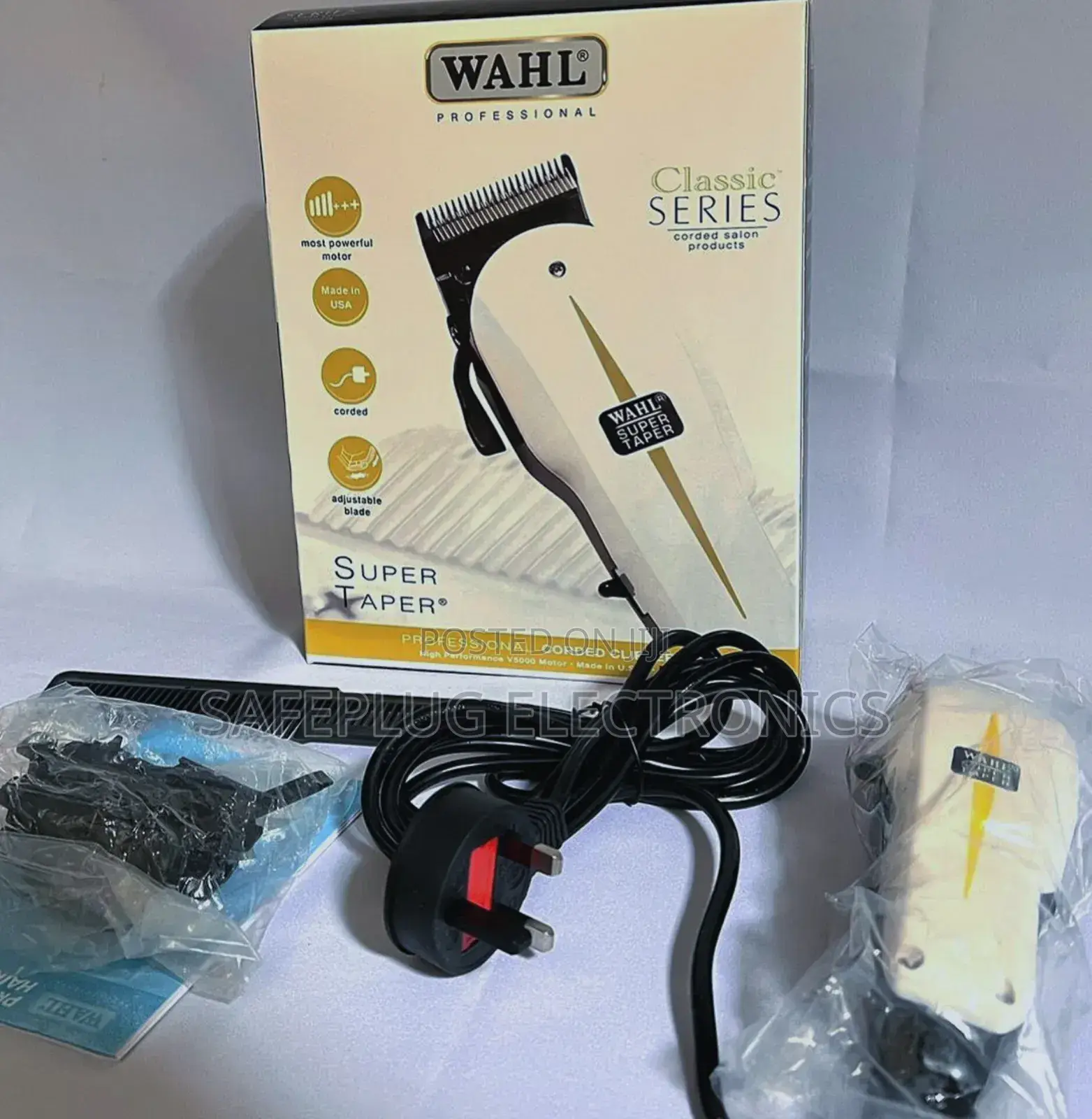 Super Taper Wahl Professional Shaving Machine - Adjustable Blades