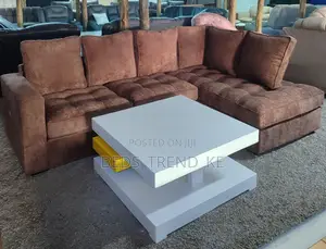 Warm Inviting 6 Seater L Sofa (Brown)