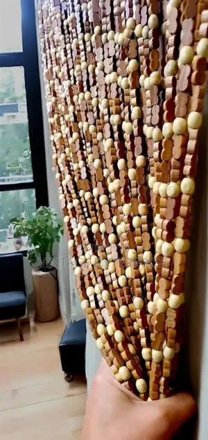 Wooden Beads Indoor/Outdoor Curtains 1m X 1.5m (Height)